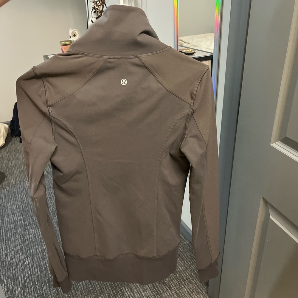 Grey Lululemon zip up, size  4
